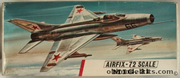 Airfix 1/72 Mig-21 (Early) Fishbed-C - Finnish / Czech / USSR Air Forces, 254 plastic model kit